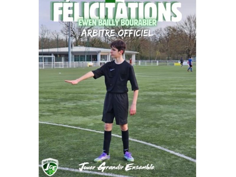 La JGE est fière d&rsquo;accueillir un nouvel arbitre au sein du club