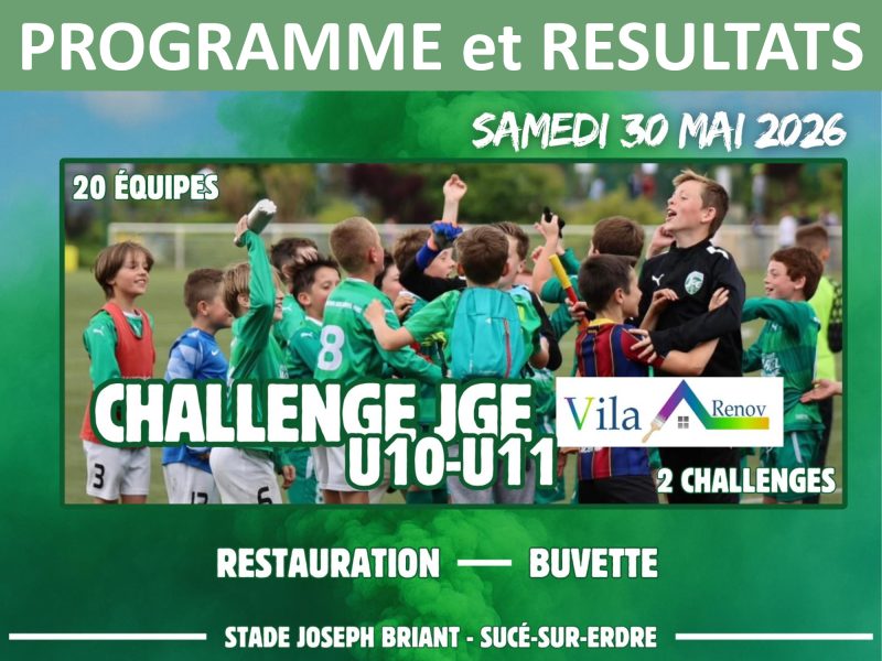 Résultats des Challenges JGE U10-U11 Vila Renov