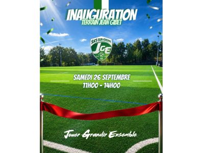 Inauguration du nouveau terrain synthétique de football